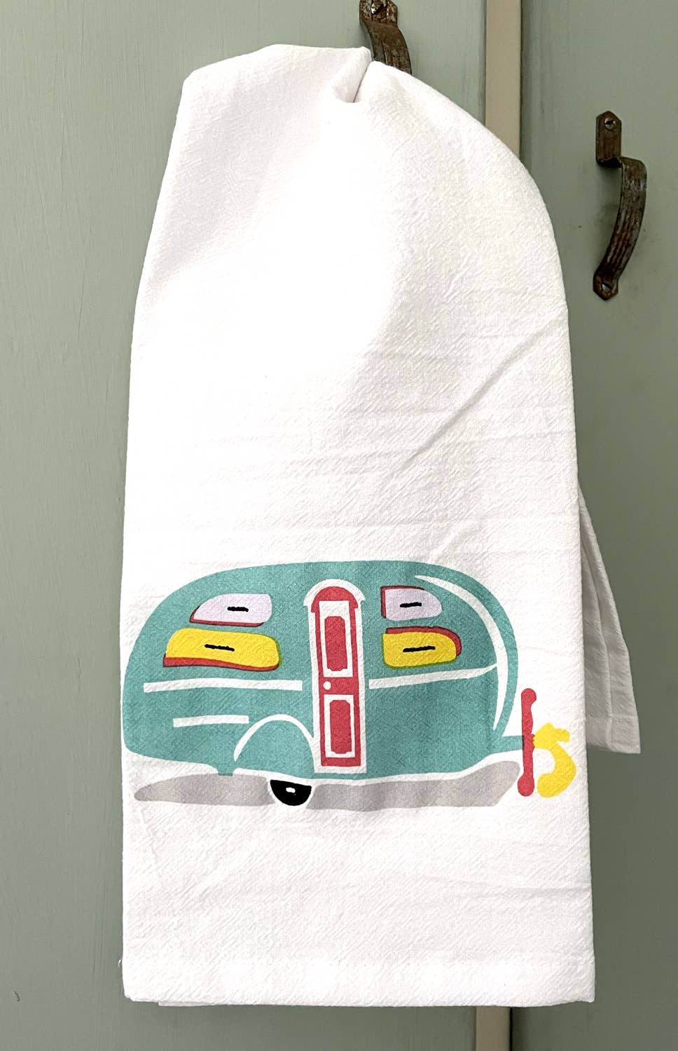 Camper Kitchen Towel, retro