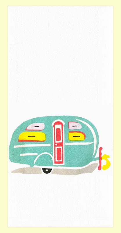 Camper Kitchen Towel, retro